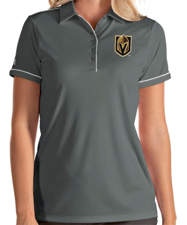 Women's Vegas Golden Knights Grey Polo Shirt